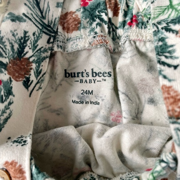 Burt's Bees Baby Forest Green Dress with Pinecone Print - Picture 5 of 6